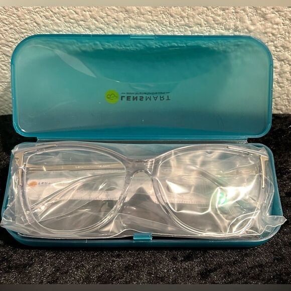 Lensmart TR7858 C4 Eyeglasses - Clear Frame, 57-17-140" - Picture 6 of 7